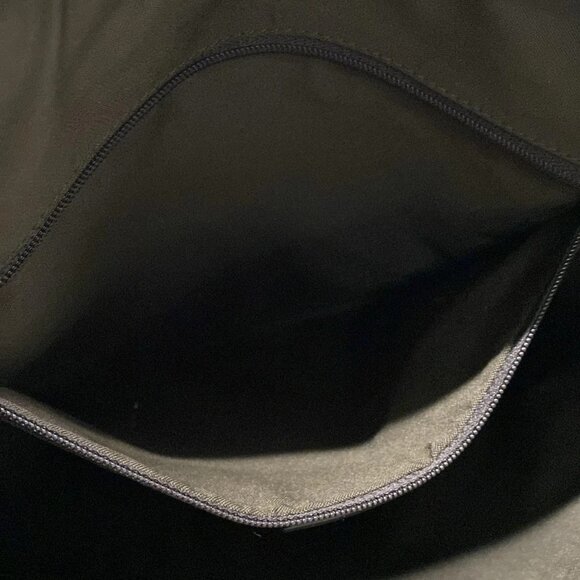 Auth GUCCI GG 13730 Dark Brown Black Nylon Leather Handbag - Picture 16 of 16